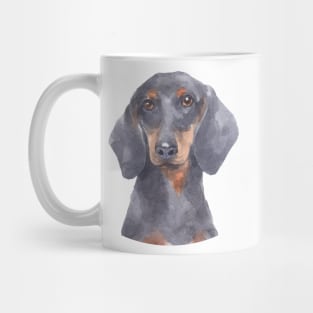 Miniature Dachshund Watercolor Art Mug